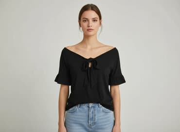 czarne obcisła bluzki: Жіноча блуза, розмір L на lalafo.pl — 1 czarne obcisła bluzki: Жіноча блуза, розмір L — 1