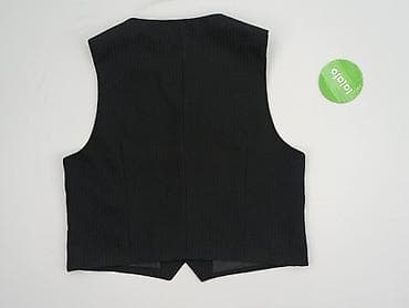 kamizelka biala: Męska kamizelka garniturowa w prążek - Kolor: czarny z delikatnym w lalafo.pl — 3 kamizelka biala: Męska kamizelka garniturowa w prążek - Kolor: czarny z delikatnym — 3