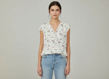 bluzka z tiulowymi rękawami mohito: Mohito, Жіноча блуза, розмір 2XS на lalafo.pl — 1 bluzka z tiulowymi rękawami mohito: Mohito, Жіноча блуза, розмір 2XS — 1