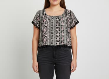 bluzka z rozkloszowanymi rękawami zalando: Жіноча блуза, розмір 3XL на lalafo.pl — 1 bluzka z rozkloszowanymi rękawami zalando: Жіноча блуза, розмір 3XL — 1