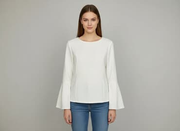 bluzka z rozkloszowanymi rękawami zalando: Жіноча блуза, розмір S на lalafo.pl — 1 bluzka z rozkloszowanymi rękawami zalando: Жіноча блуза, розмір S — 1